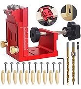 device works フクバコセット HFM Pocket Hole Jig Tool Kit for Carpentry, Pocket Hole